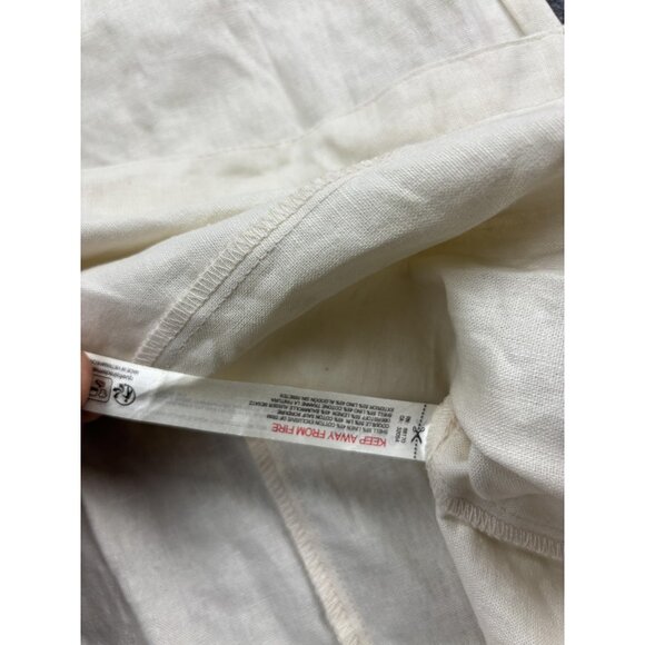 Free People Shirt Dress Womens XL Nilla Cream Sleeveless Button Front Maxi - Picture 8 of 9